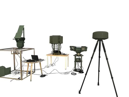 Multi Satellite UAV Surveillance Radar Terintegrasi Dengan Radius Pertahanan yang Bisa Disesuaikan